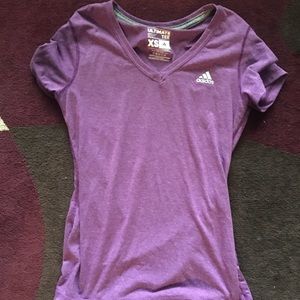Purple Adidas V Neck
